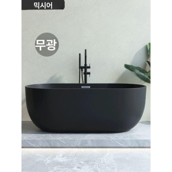 프리미엄 블랙 아크릴 욕조 매립 간이 원룸 전체 공통 화이트 전체 화이트 공통 1.2m - 상세 이미지 3