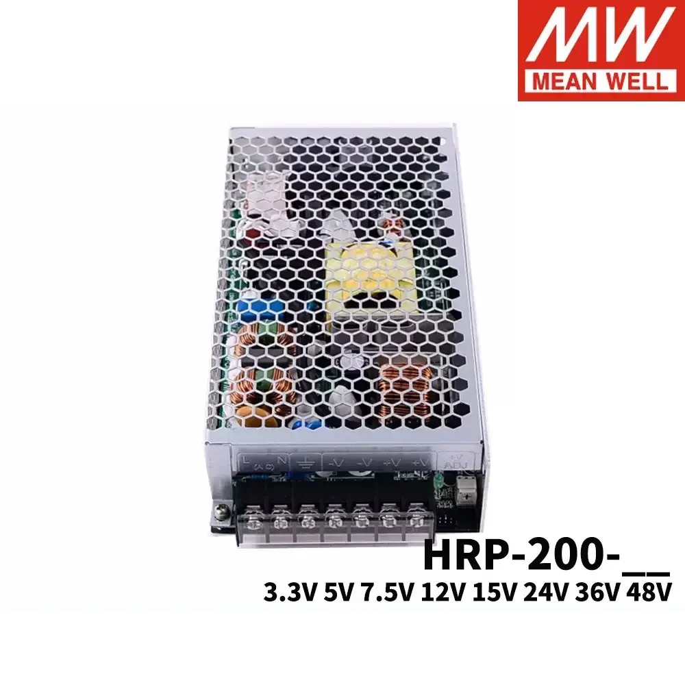 MEAN WELL HRP-200 HRP-200-5 HRP-200-12 HRP-200-24 HRP-200-36 HRP-200-48 PFC 기능 스위칭 전원공급장치