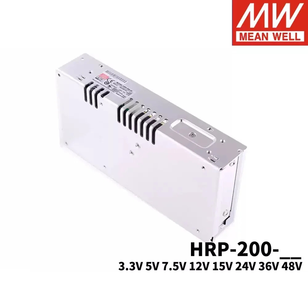 MEAN WELL HRP-200 HRP-200-5 HRP-200-12 HRP-200-24 HRP-200-36 HRP-200-48 PFC 기능 스위칭 전원공급장치