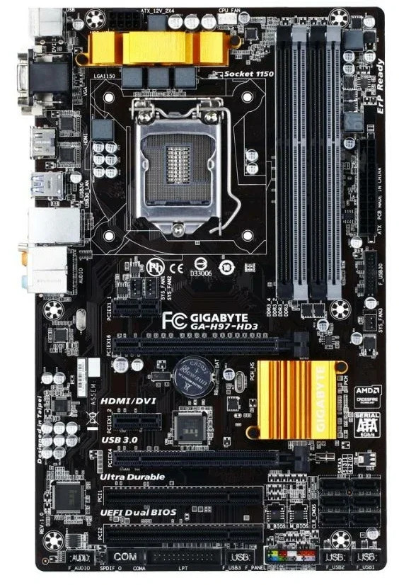 충전Gigabyte호환GA-H97-HD3 1150 메보드 DDR3 보드는 4790을 지원