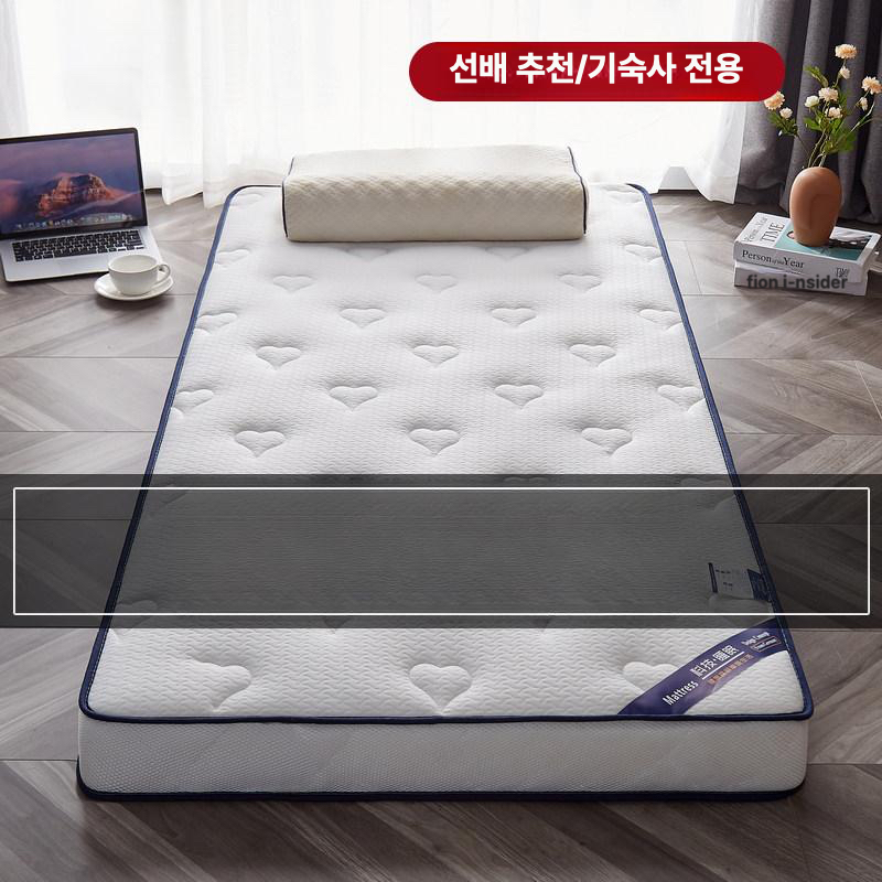 접이식 토퍼 1인 자취방 손님용 매트리스 단단한 바닥 매트 거실 침대 라텍스 - 상세 이미지 2