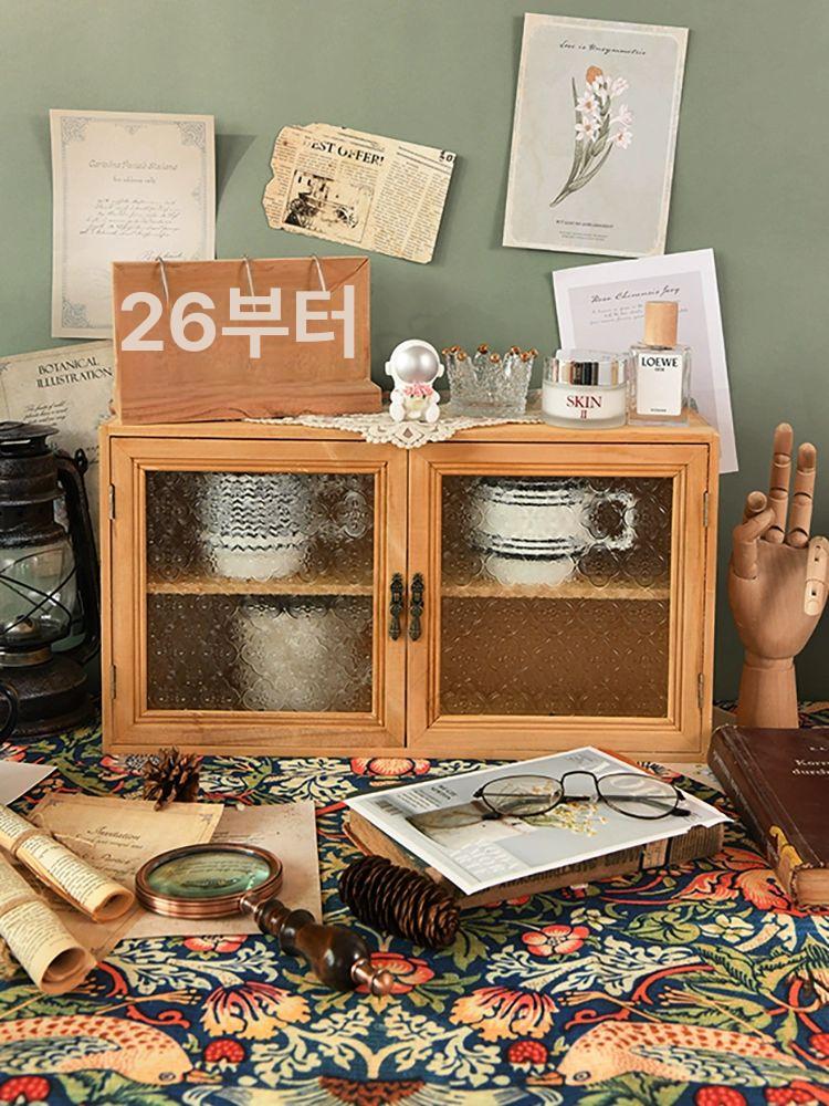 주방 미니 수납장 보관함 원목 양념 그릇장 틈새장 그릇 슬림 장식장 받침대 주방미니수납장 - 상세 이미지 2