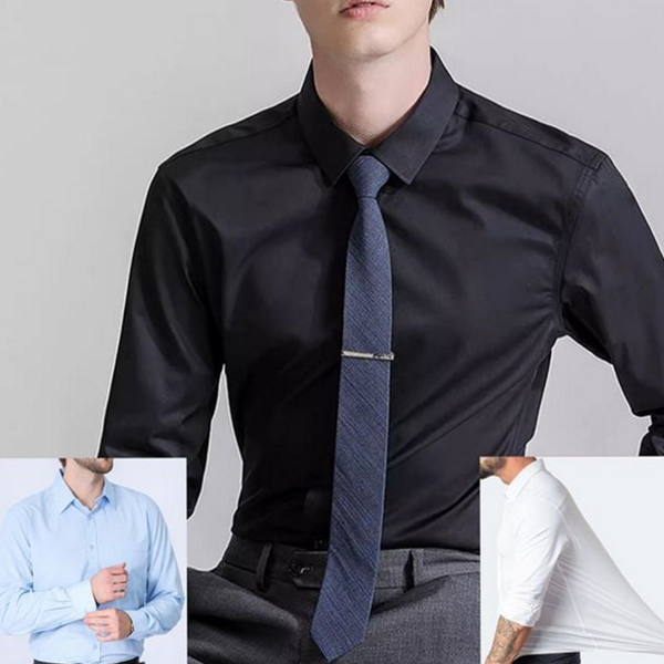 데일리 남성 긴 팔 셔츠 드레스셔츠 남성 스판 셔츠 와이셔츠 - 상품 이미지