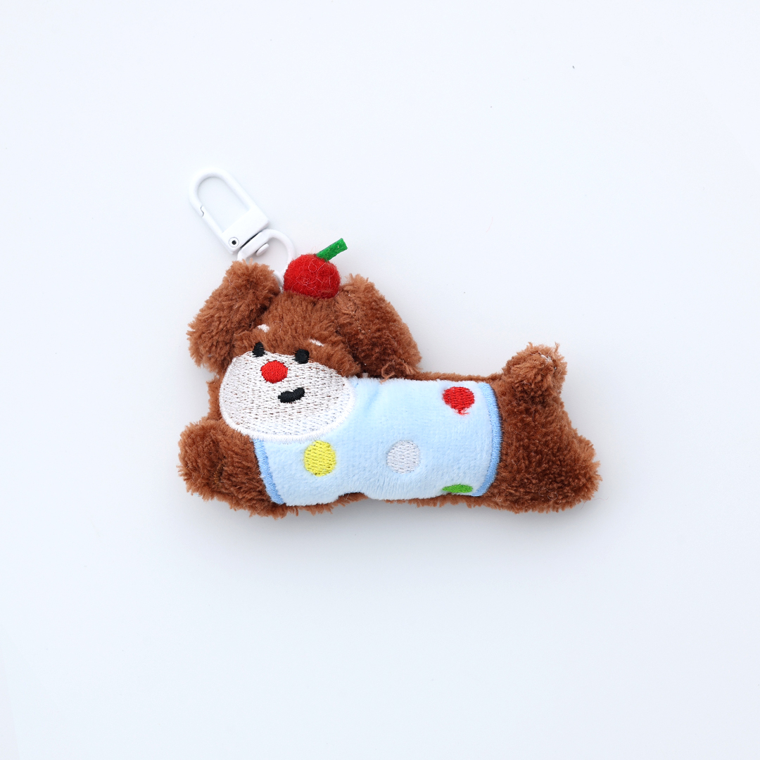 산책 버디 동물 플러시 봉제 인형 키링 가방 키체인 이미지 6
