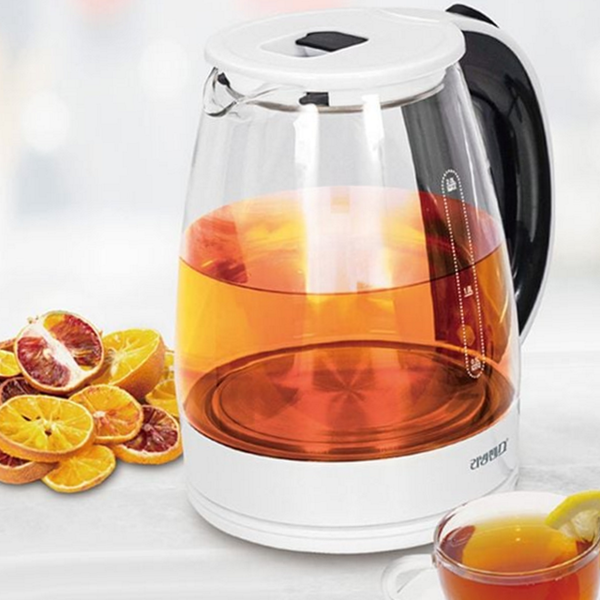 강화 유리 전기 주전자 투명 전기 무선주전자 대용량 가정용 포트