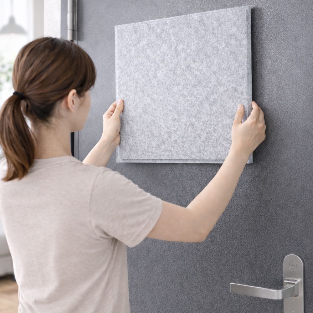 자석 방음재 현관문 소음방지 방음벽 흡음재 흡음판 12개