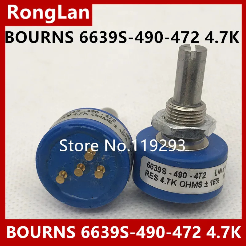 BELLA US BOURNS 전도성 플라스틱 전위차계 탭온 포장 6639S-490-472 4.7K 신