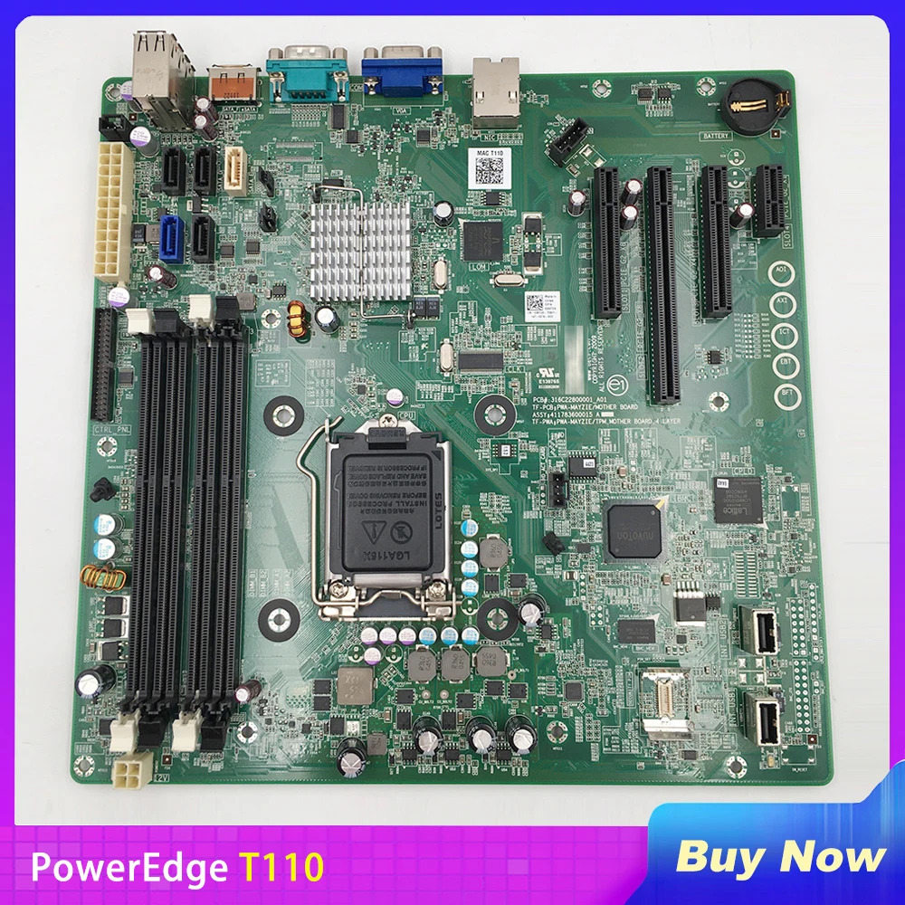 DELL PowerEdge T110 데스크탑 마더보드 35T23 V52N7 X744K W0W22 7GPTK 035T23 0V52N7 0X744K 리퍼