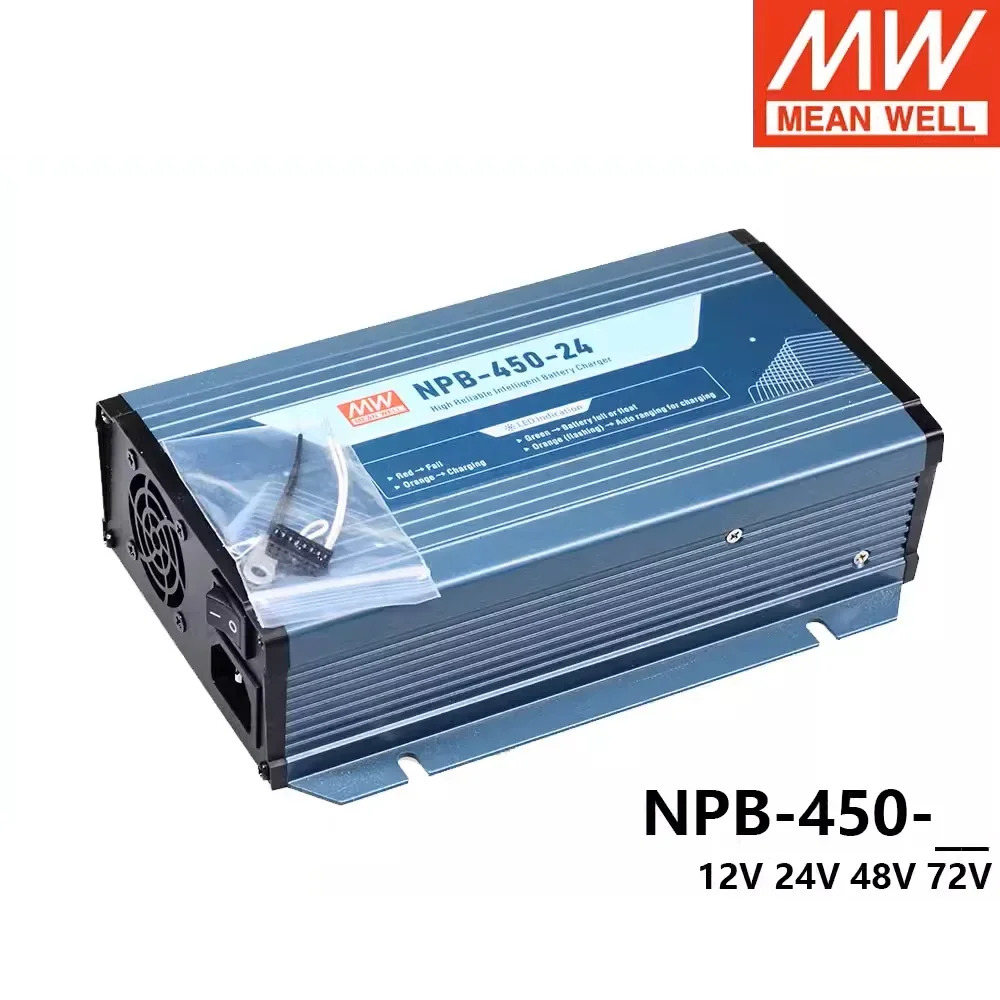MEAN WELL NPB-450 NPB-450-12 NPB-450-24 NPB-450-48 NPB-450-72 450W 세그먼트 납산 배터리 스위칭 전원공급장치