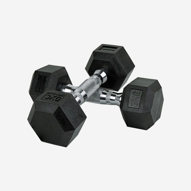 짐맨 PEV 육각 덤벨 냄새없는 아령 3kg, 2개 - 상품 이미지