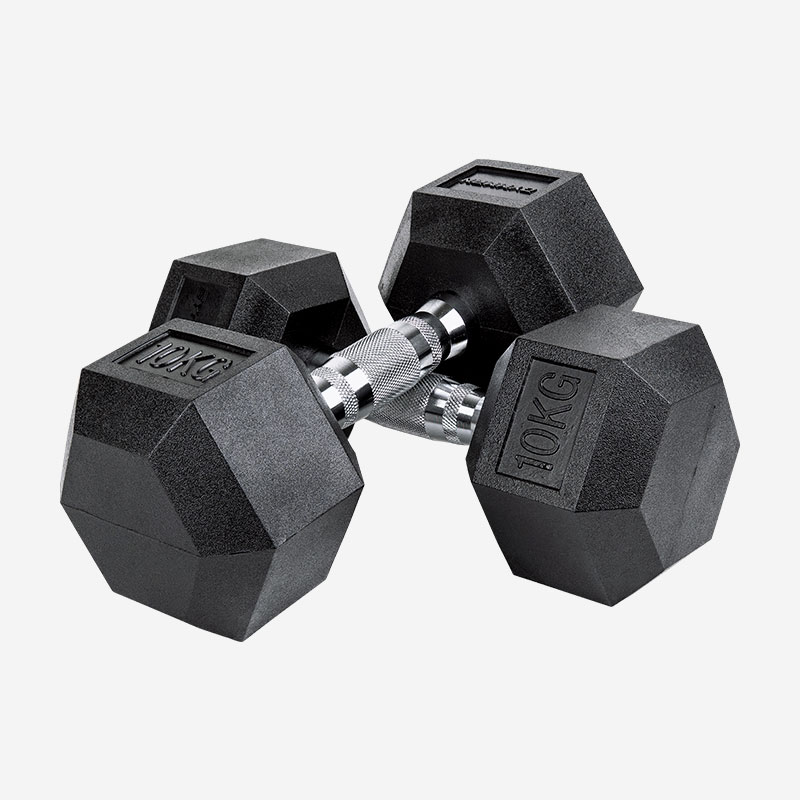 짐맨 PEV 육각 덤벨 냄새없는 아령 10kg, 2개 - 상품 이미지