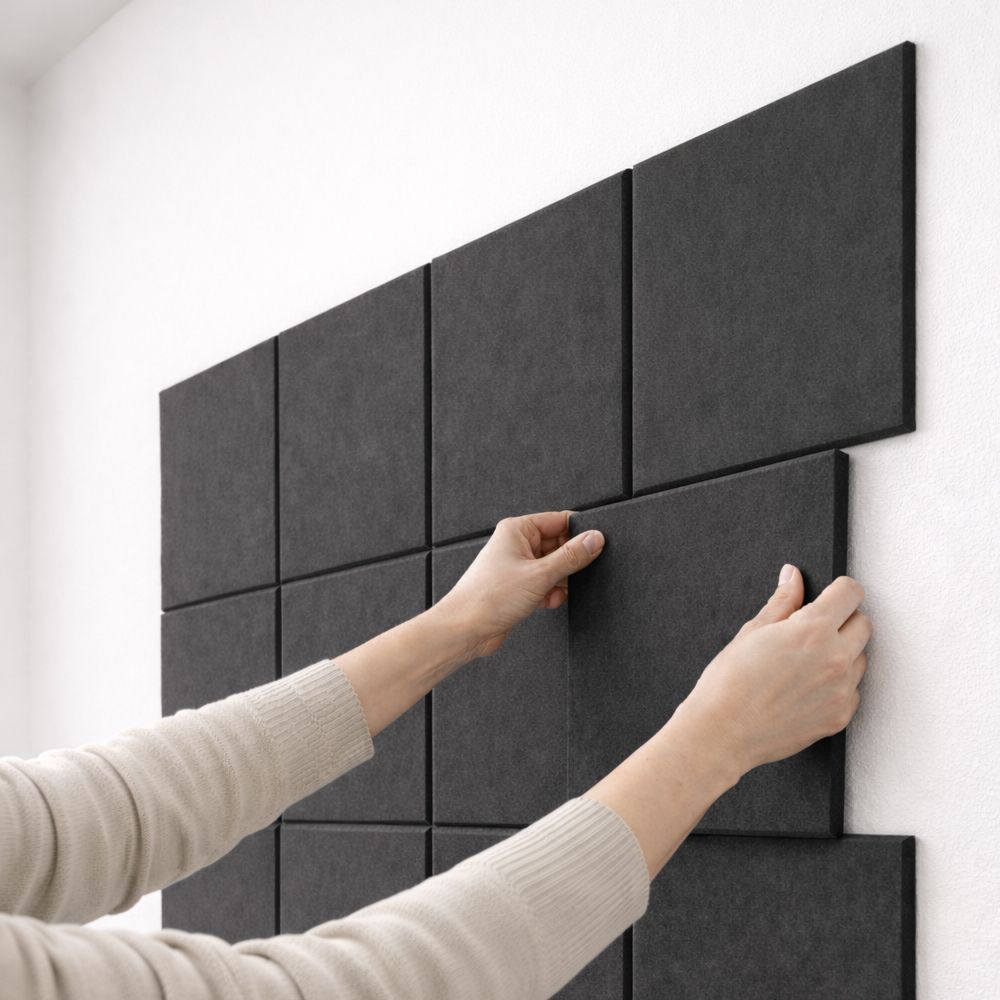 자석 방음재 현관문 소음방지 방음벽 흡음재 흡음판 12개