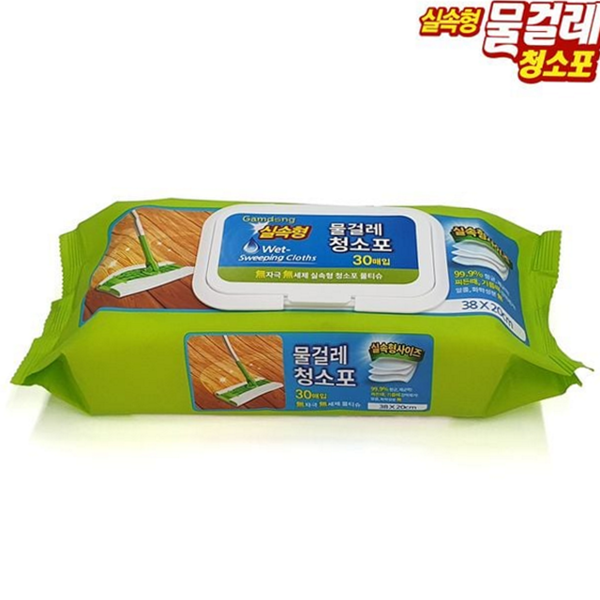 일회용 물걸레 청소포 캡형 실내용 청소포 바닥 습식 대형 - 상품 이미지