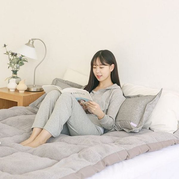 푹신한 두꺼운 토퍼 침대 마이크로 화이바 토퍼 4계절 겨울