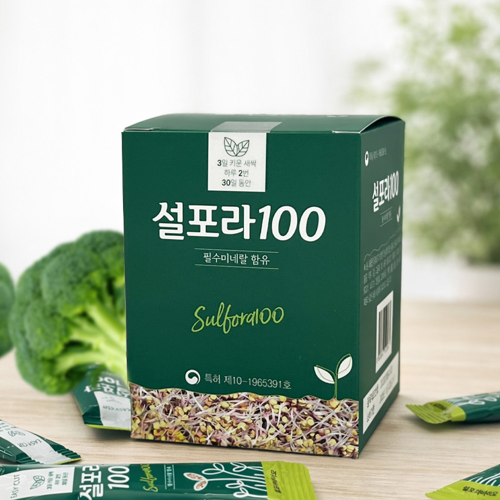 설포라판 증강 특허받은 프리미엄 설포라100 스틱 브로콜리 새싹 적무새싹 30포, 1개 제품 이미지
