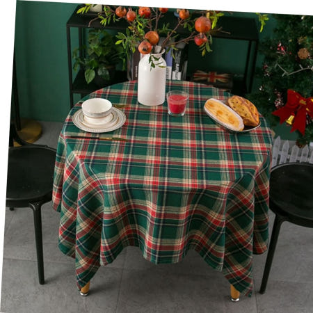 테이블세팅 (큰손할인) 체크테이블보 성탄절 장식 인테리어 그린 식탁보 연말 데코 홈파티 소품 플레이팅 크리스마스