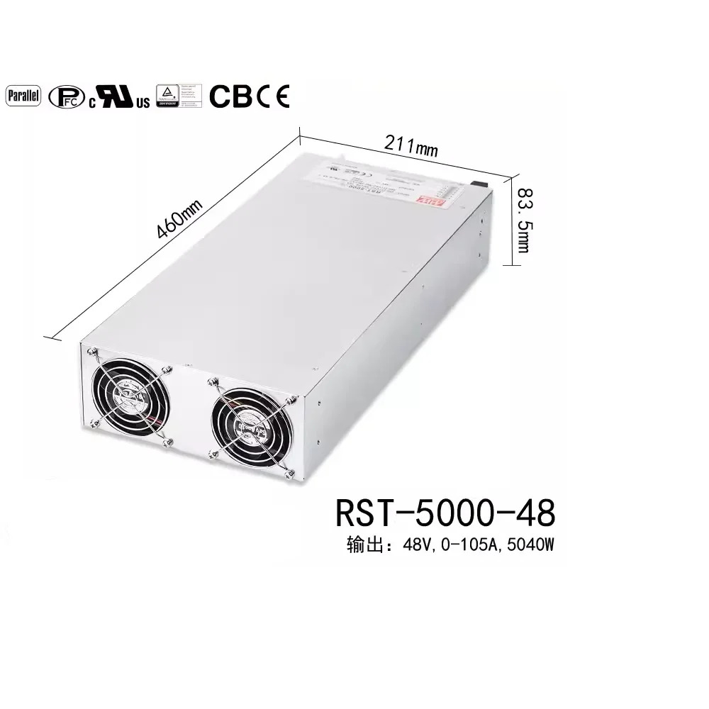 MEAN WELL RST-5000-24 RST-5000 24V 200A 5000W 전원공급장치단일 출력 포함