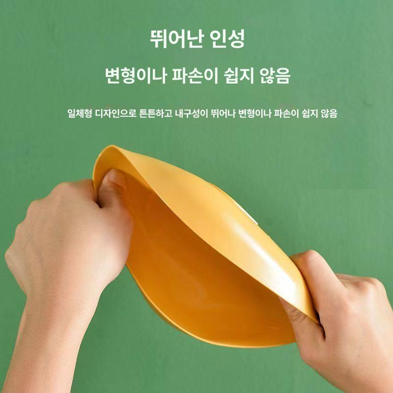 전자렌지용 플라스틱 접시 가정용 디자인 작은 랜덤 단품 - 상세 이미지 3