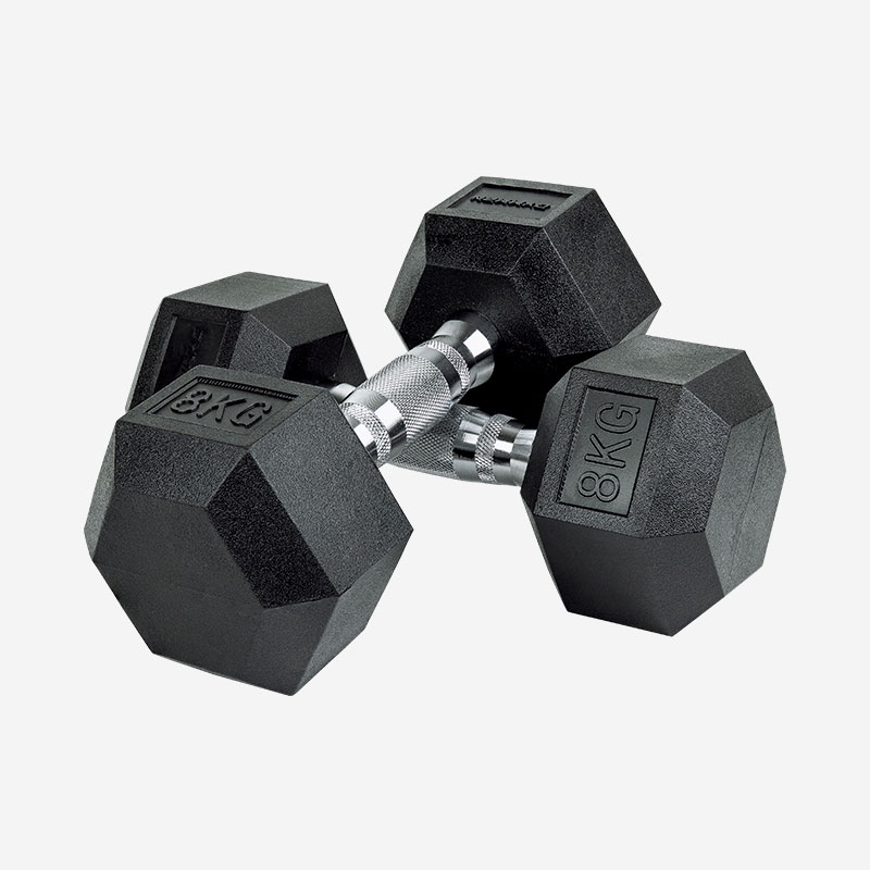 짐맨 PEV 육각 덤벨 냄새없는 아령 8kg, 2개 - 상품 이미지