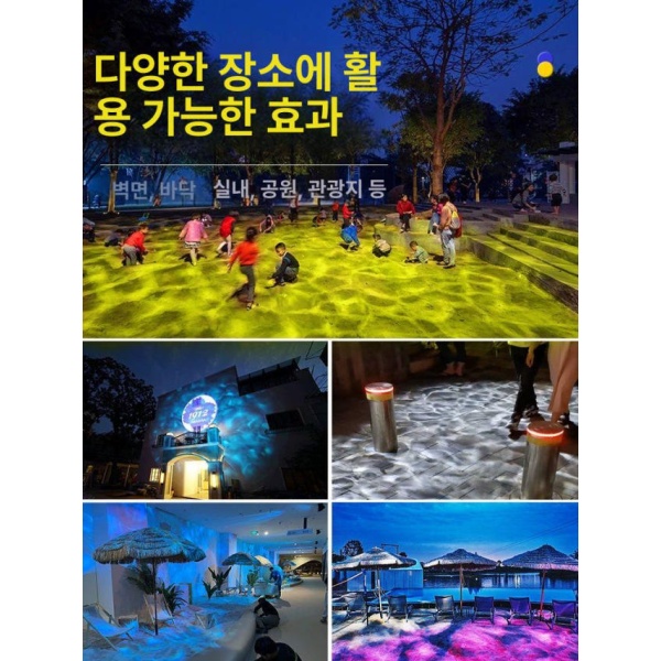 환상적인 고보라이트 물결 바다속 조명 행사 방수 비방수 유동 60W 방수형 무선 물결이동 그림 물고기 40W 비방수형 무선 물결 - 상세 이미지 3