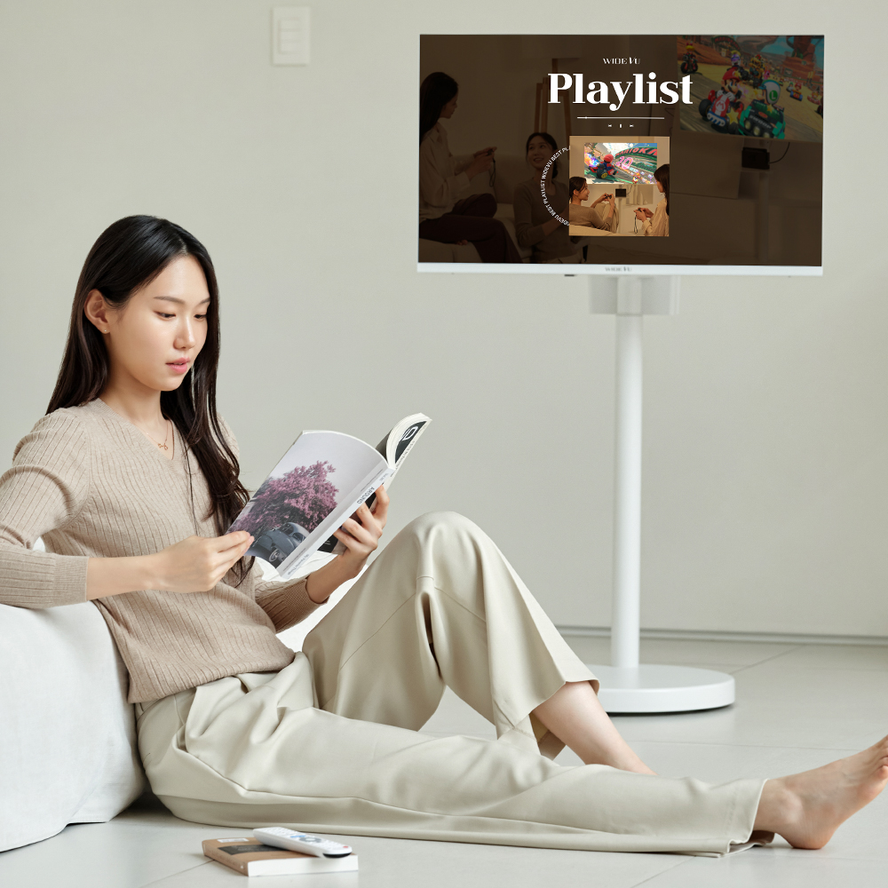 와이드무빙뷰 스마트 TV 32인치 QLED TV 리뷰 TV 구매팁