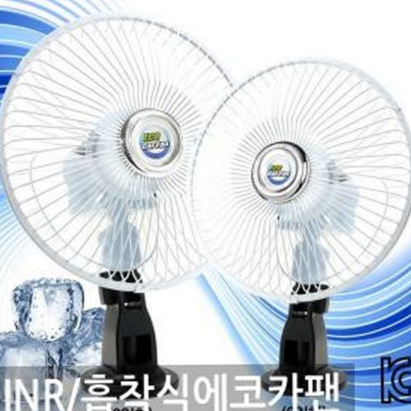 흡착식 차량용 선풍기 서큘레이터 차량용 냉각팬 자동차용 공기순환기 - 상품 이미지
