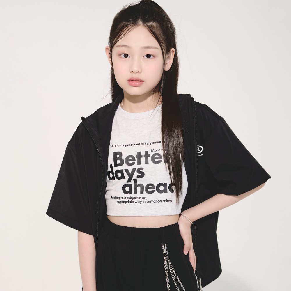 더데이걸 언발 반반 티셔츠 TGRA24409 - 상품 이미지