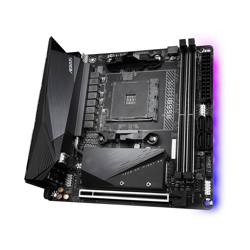 기가 바이트호환 B550 AM4 DDR4 64GB PCI-E 4.0 Mini-ITX B550I AORUS PRO AX데스크탑 마더보드