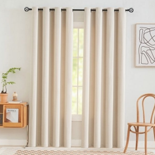 베란다 아일렛 암막 커튼 무지 거실 암막 커튼 방한 침실