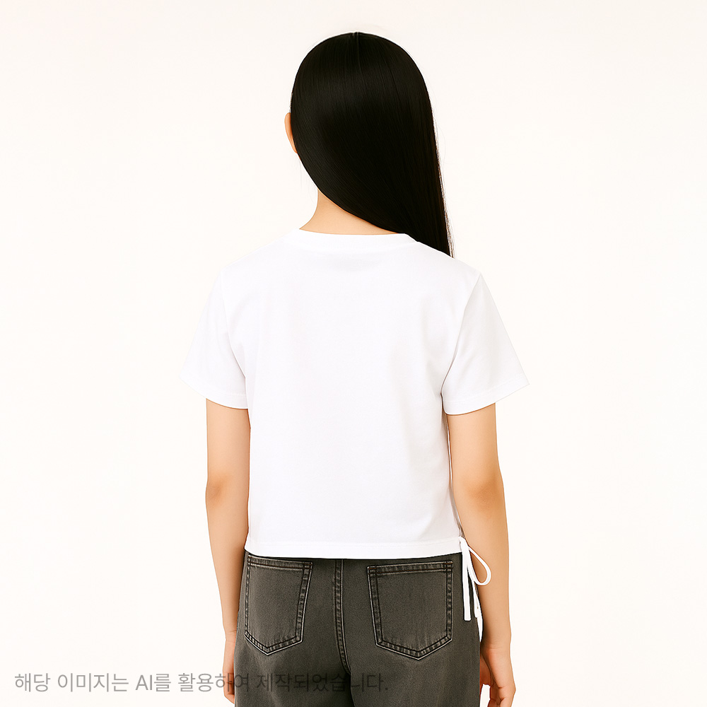 더데이걸 언발 셔링 반팔티 TGRA25509 - 상세 이미지 2