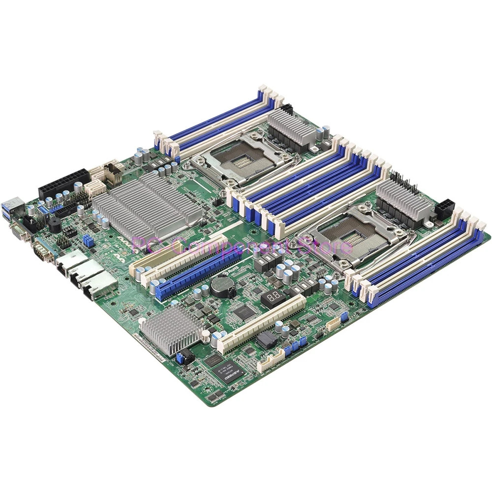 ASRock호환 랙 LGA 2011 R3 DDR4 2133/1866 지원서버 마더보드 E5-2600 4800 C612 EP2C612D16NM
