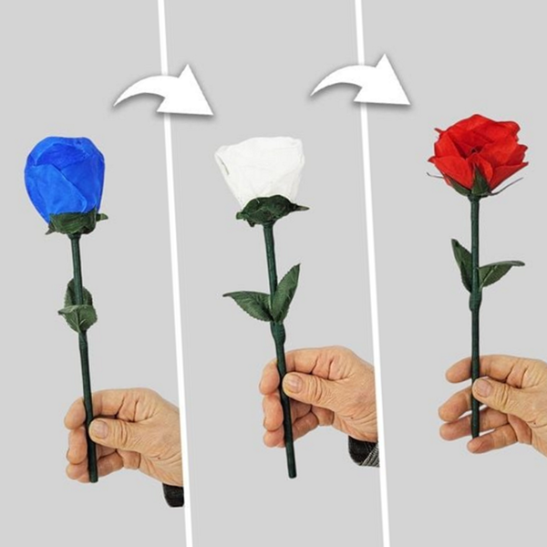 변하는 마술 장미 연출 마술 꽃 색깔 소품 장난감 실크 - 상품 이미지