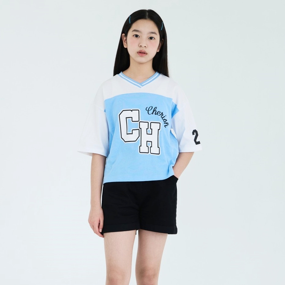 더데이걸 완벽한 썸머 롤업 3부 데님 TGTH24301 - 상품 이미지