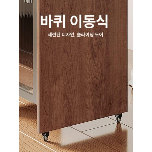 스마트 이동형 로봇청소기장 바퀴 포함 실내 보관 달린 무료 설치 호두색 55x50x96cm 호두색 55x50x96cm - 상세 이미지 3