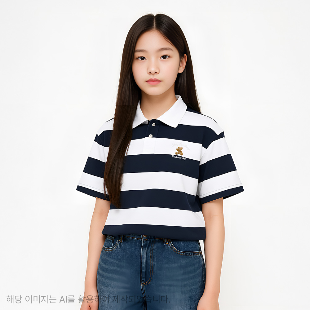 더데이걸 스트라이프 카라티 TGMA25301 - 상품 이미지
