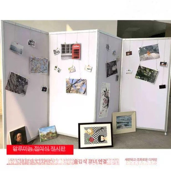 고품격 전시 병풍 파티션 옥타늄 진열대 철제 삼각 지지대 1개 삼각 지지대 1개 - 상세 이미지 3