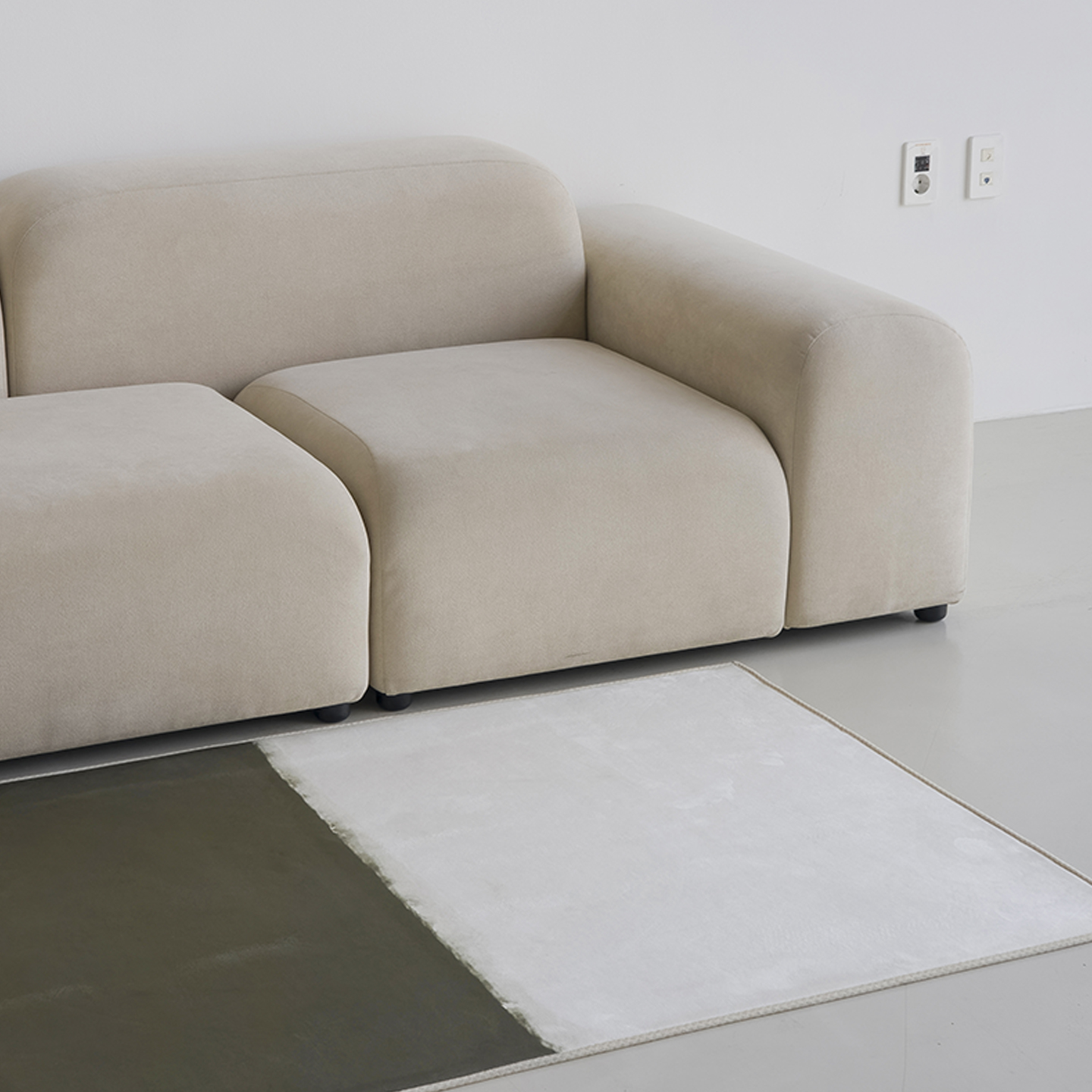 트윈블러 소프티 발수 러그 사계절 단모 거실 침실 소프트 카페트 단일 색상, 100x150cm 이미지 7