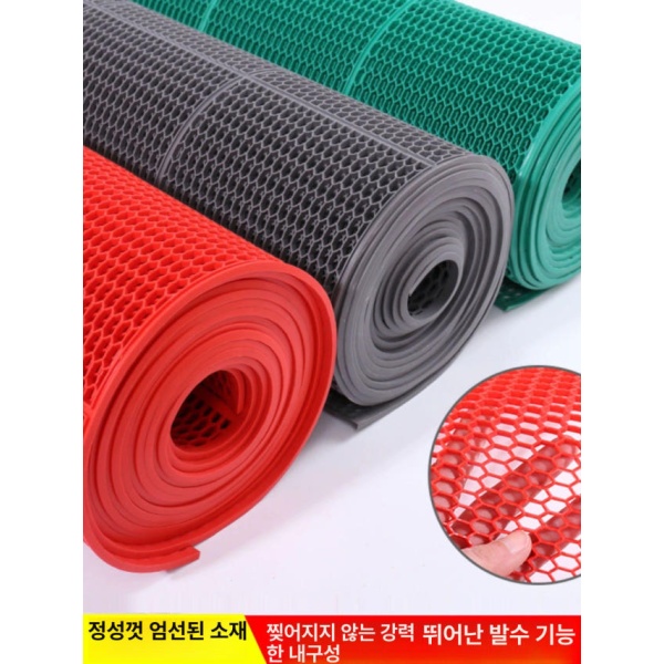 프리미엄 잔디보호 펜션 매트 조경 회색 그물 레드 바닥 덮개 다공 레드 다공 90cmx100cm 4mm - 상품 이미지