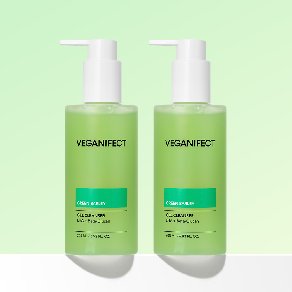 비건이펙트 청보리 젤클렌저 약산성 요철 라하 각질 피지 수분 205ml, 2개 제품 이미지