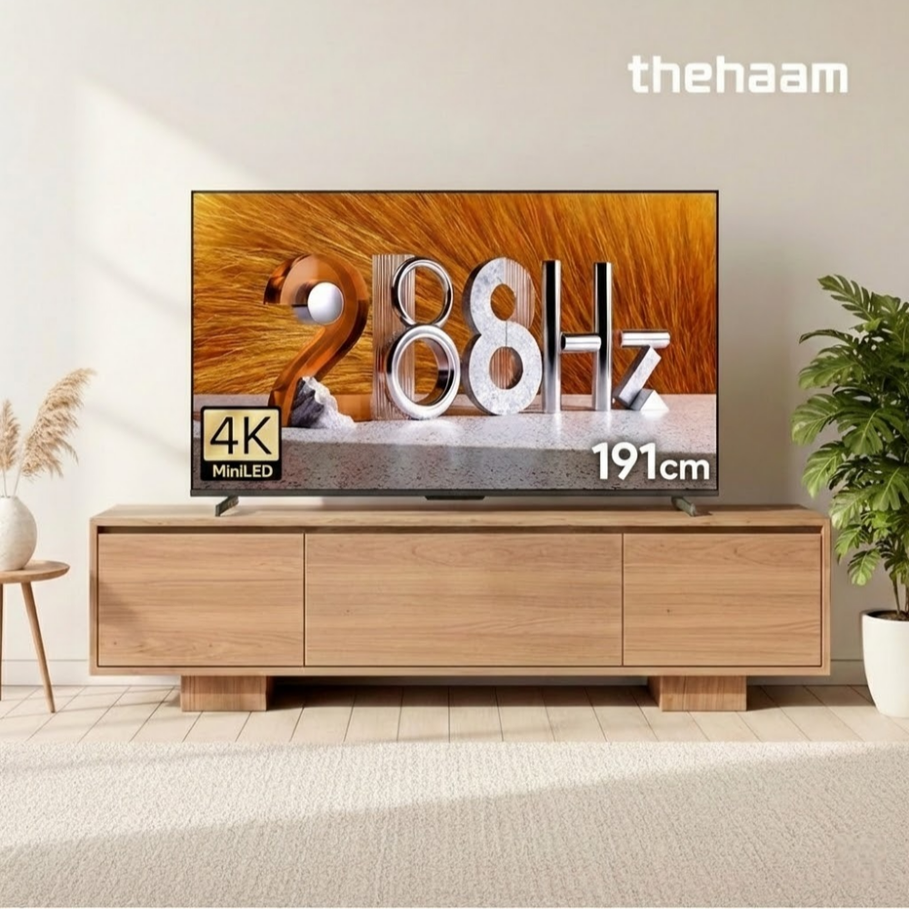 더함 CHIQ 191cm 75인치 구글 5.0 QD-MINILED 288Hz 4K 스마트 TV - 상품 이미지
