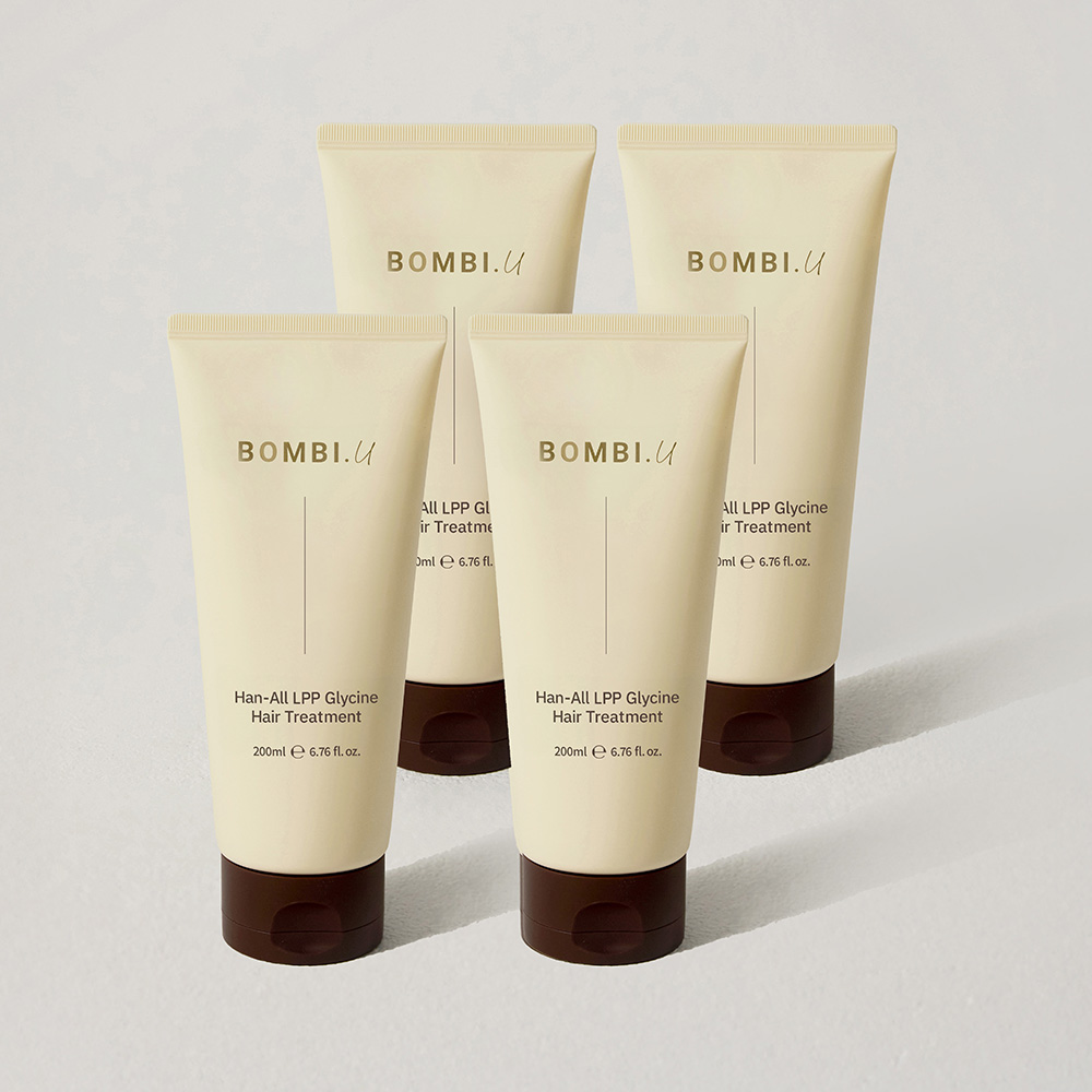 봄비유 한올 무실리콘 엘피피 단백질 글라이신 탈모 완화 헤어 트리트먼트 200ml 4개 - 상품 이미지