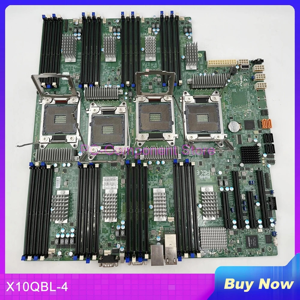Supermicro 서버 쿼드 소켓 R3LGA2011 DDR4 마더보드 E7-4800 V4/V3 GbE LAN 포트 X10QBL-4용
