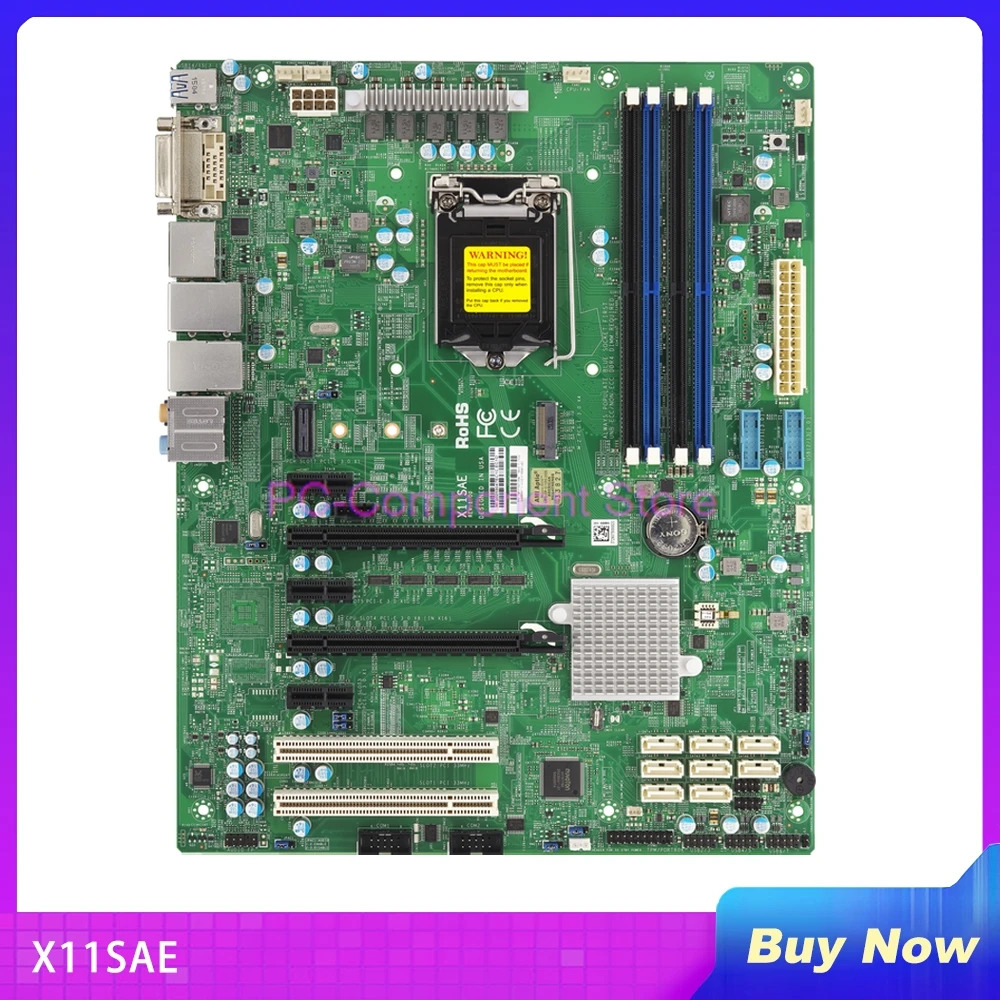 Supermicro 워크스테이션 마더보드 C236 칩셋 Xeon E3-1200 v5/v6 6/대 코어 i7/i5/i3 시리즈 DDR4LGA1151 X11Sae