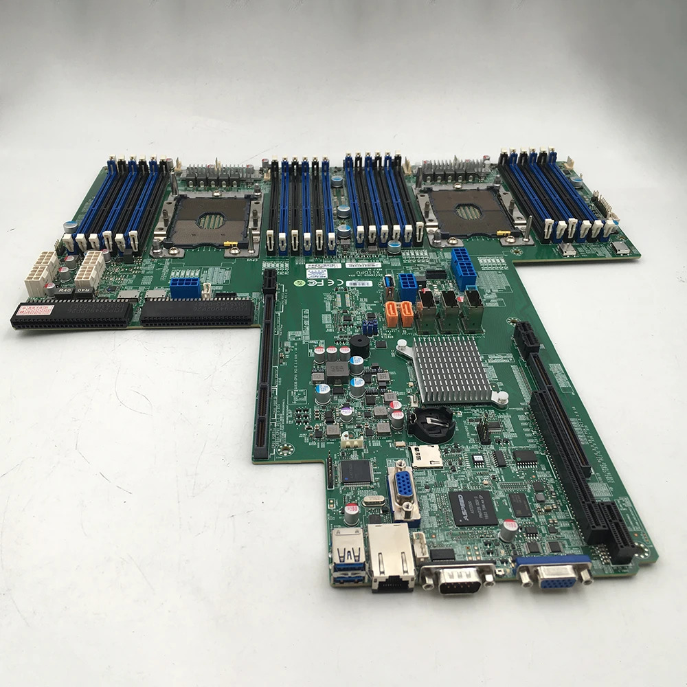 마더보드 대 Xeon 확장 프로세서 14개 SATA36Gbps 포트 X11DPU듀얼 소켓 LGA-3647 컨트롤러