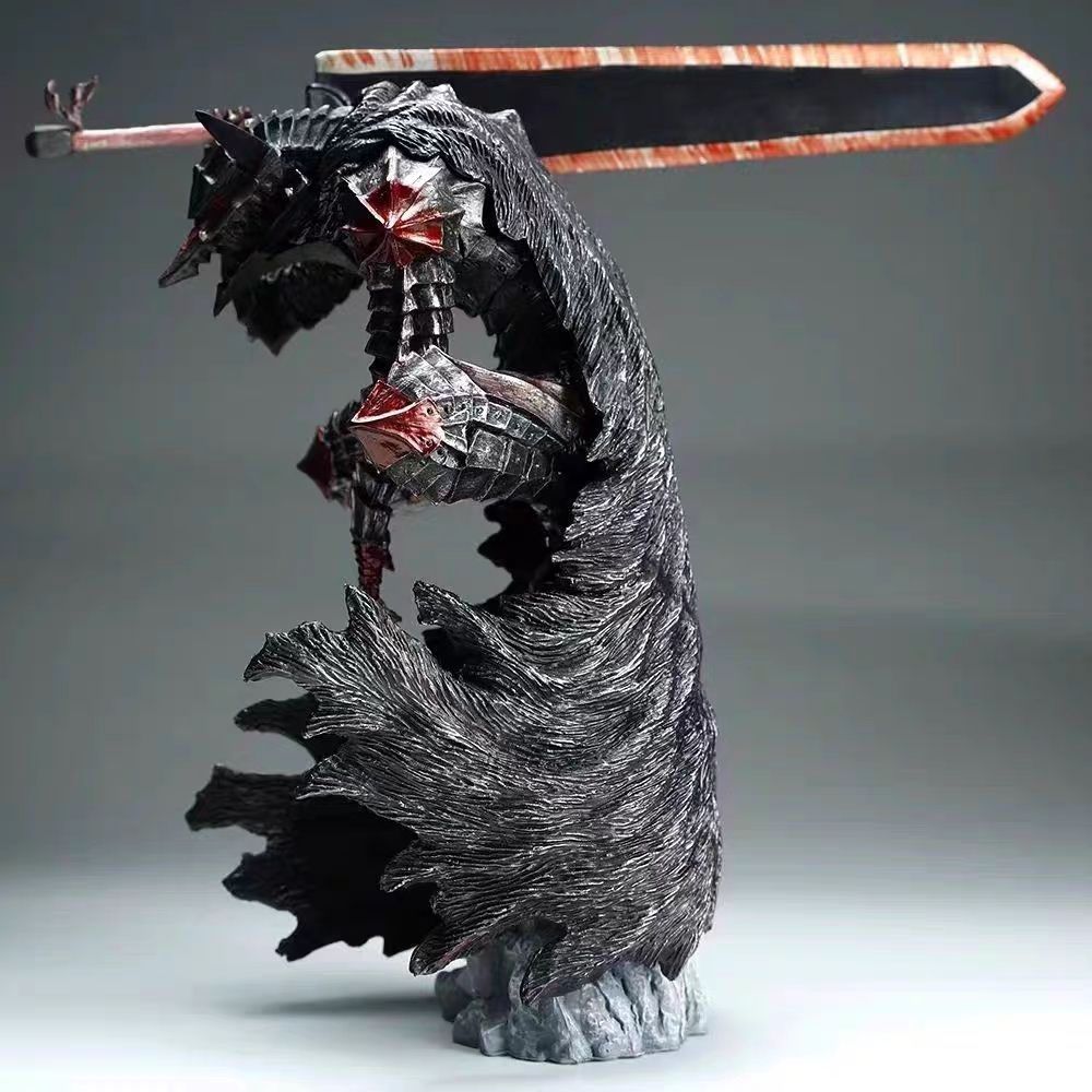 베르세르크 가츠 광전사 피규어 스태츄 동상 A. 가츠 피 묻은 버전 높이 약 25cm - 상세 이미지 4