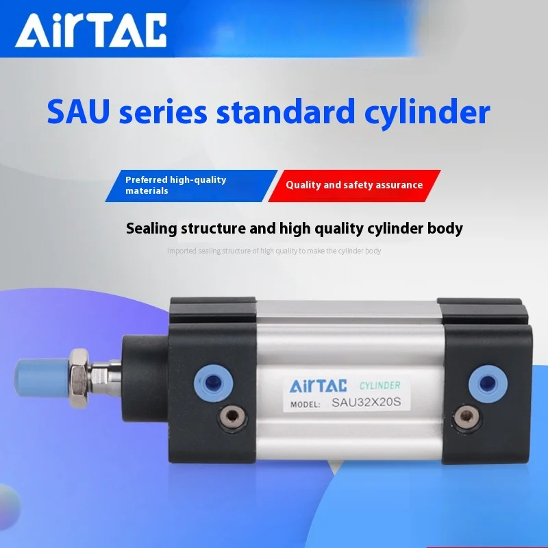 AirTAC 표준 실린더 SAU80X25 SAU80X50 SAU80X75 SAU80X100 SAU80X125 SAU80X150 SAU80X175 SAU80X200 SAU80X22