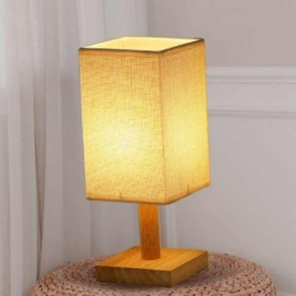무선 사각 수면 무드등 테이블 원목 수면 탁상 조명