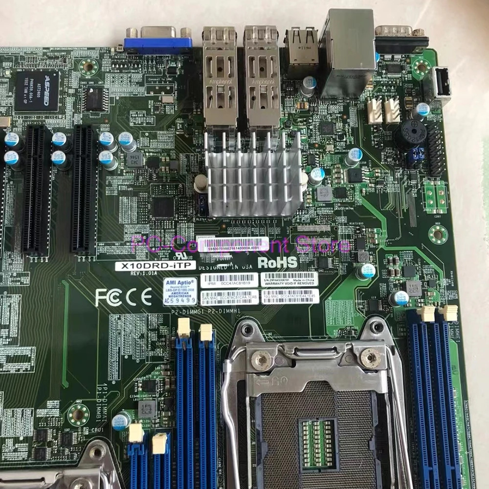Supermicro PC 마더보드 E5-2600 v4/v3 군 프로세서 듀얼 포트 10G SFP LGA2011 DDR4X10DRD-iTP