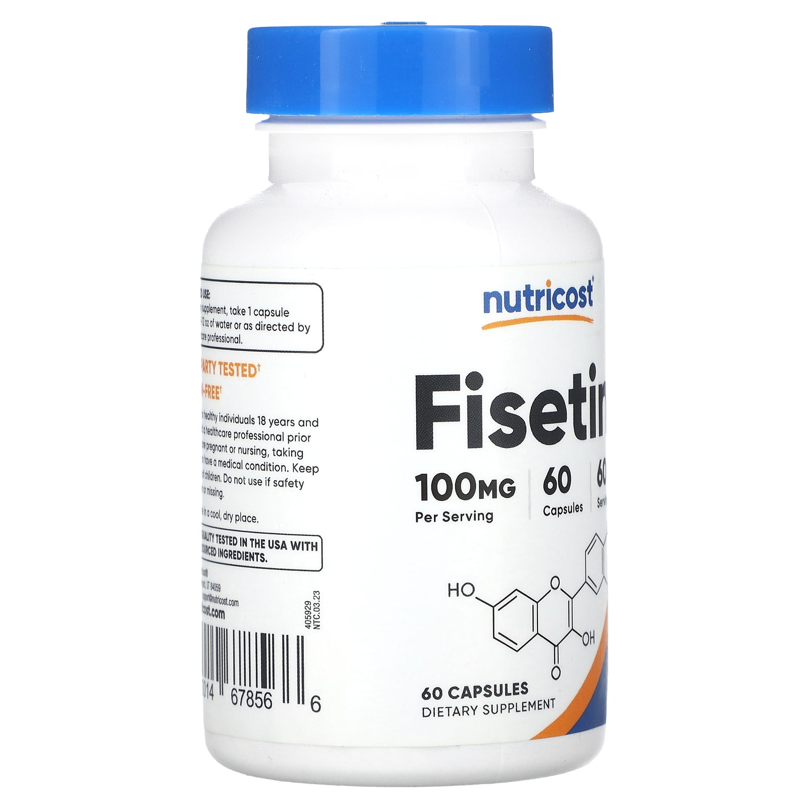 뉴트리코스트 피세틴 100mg 안개나무 60캡슐, 1개 - 상세 이미지 4