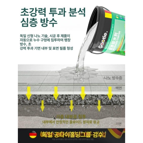 초강력 침투 방수 코팅 외벽 방수제 강력 건축 기술 재료 보수 희석액 5kgx1통 개봉 즉시 사용 약 5 희석액 5kgx1통 개봉 즉시 사용 약 - 상세 이미지 2